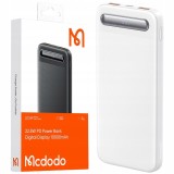Mcdodo Powerbank 10000Mah Cu Afișaj 3X Usb Usb-C 22.5W + Cablu Usb-C, 10000 mAh