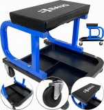 Scaun Service Auto cu Sertar Scule, Roti 360&deg;, Baug, Atelier Mecanic, Capacitate 136kg
