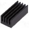 Radiator extrudat, aluminiu, 17mm x 8mm, neagra, FISCHER ELEKTRONIK - ICKSMDN17SA