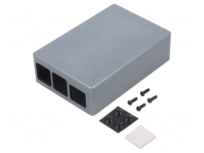 Carcasă Aluminiu pentru Raspberry Pi 4B (4GB/8GB) foto