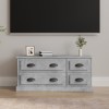 VidaXL Comodă TV, gri beton, 100x35,5x45 cm, lemn prelucrat 816452