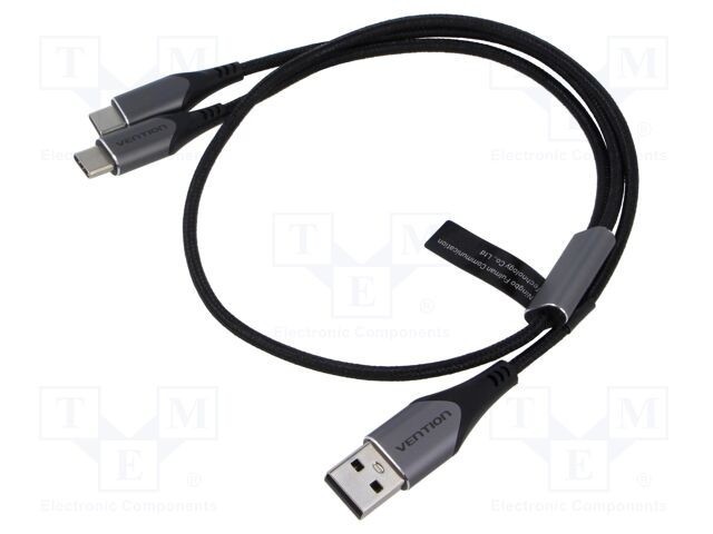 Cablu USB 2.0 VENTION USB A la USB C 1m negru