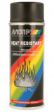 Spray Vopsea Rezistenta Temperatura Motip, Negru, 500ml