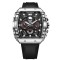 Ceas barbatesc de mana Lige Craniu Skeleton Casual Stil Cronograf Militar Sport Silicon