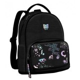 Ghiozdan Starpak Monster High, 28cm, 1 compartiment, negru, 518385