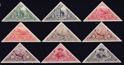DB1 Colonii Nyassa 1924 Fauna Africana Corabii Exploratori 7 v. MNH + 2 v. MLH 2 poze foto