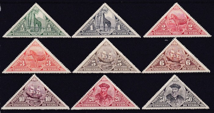 DB1 Colonii Nyassa 1924 Fauna Africana Corabii Exploratori 7 v. MNH + 2 v. MLH 2 poze