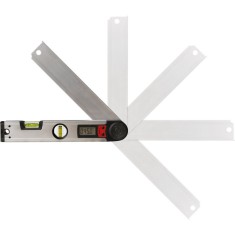EXTOL PREMIUM nivela cu unghiometru digital, 305mm, 2 fiole, ?0,5mm/1m, 0-225?, ?0,3?, ecran LCD foto