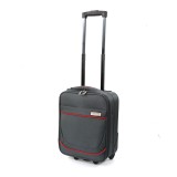 Troler Carla Gri cu Rosu 40x30x15cm ComfortTravel Luggage, Ella Icon