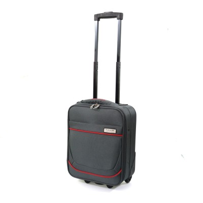 Troler Carla Gri cu Rosu 40x30x15cm ComfortTravel Luggage foto