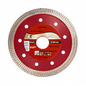 Disc diamantat Raider RD-DD22, subtire 125x22.2 mm foto