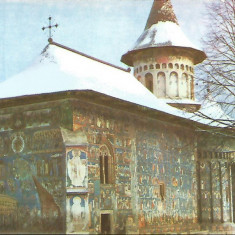 carte postala-SUCEAVA-BISERICA MANASTIRII Voronet