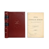 Istoria Poștelor Rom&acirc;ne, Constantin N. Minescu, 1916, Ediția I, Carte Veche, Bibliofilie, Imprimeria Statului, Legatura Piele