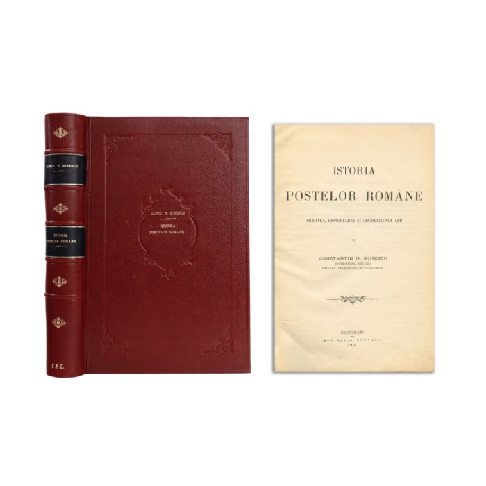 Constantin N. Minescu, Istoria Poștelor Rom&acirc;ne, 1916, prima ediție