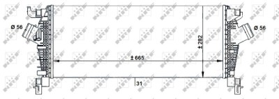 NRF 30933 Intercooler, compresor foto