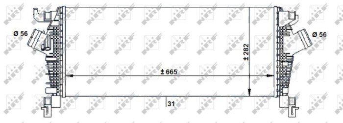 NRF 30933 Intercooler, compresor