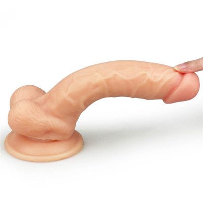 Dildo Realistic The Ultra Soft Dude, Natural, 20 cm foto