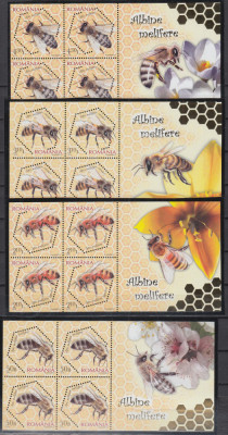 ROMANIA 2010 LP 1854 a ALBINE MELIFERE SET 4 MINICOLI MNH foto