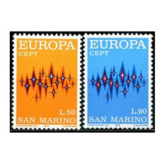 San Marino 1972 - Europa-cept 2v.neuzat,serie completa,perfecta stare(Z)