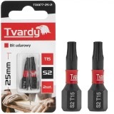 Set biti de impact T15, 25 mm S2, 2 bucati, Tvardy T00177-25-2