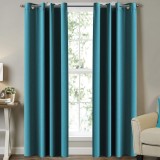 Set doua draperii semi-blackout, turcoaz
