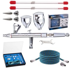 Kit de pulverizare cu aerograf Fengda BD-183K (pulverizator, duze, rezervoare ?i furtun) foto