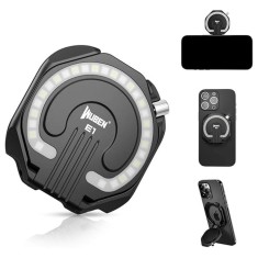 Inel magnetic cu lanterna pentru telefon, 300lm, IP65, culoare negru, WUBEN E1