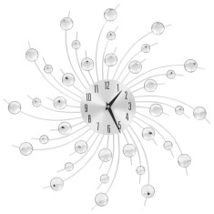 vidaXL Ceas de perete, mecanism cuarț, 50 cm, design modern