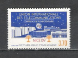 Franta.1989 Conferinta mondiala UIT XF.553, Nestampilat