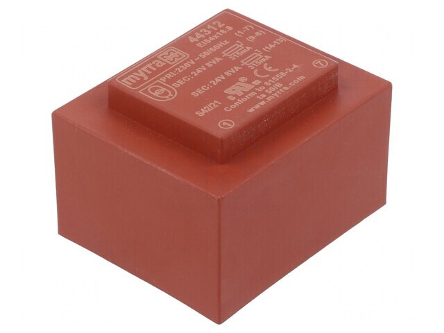 Transformator &Icirc;ncapsulat 16VA 230VAC la 24V PCB