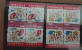 TIMBRE ROMANIA MNH LP1503 b /2000 ZIUA INDRAGOSTITILOR BLOC DE 4 TIMBRE