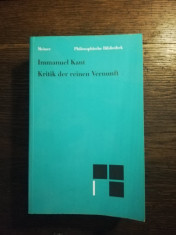 Immanuel Kant - Kritik der reinen Vernunft foto