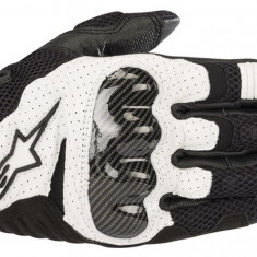 Manusi Moto Barbati Alpinestar SMX-1 V2 Wentylowane Negru / Alb Marimea M 357051812M