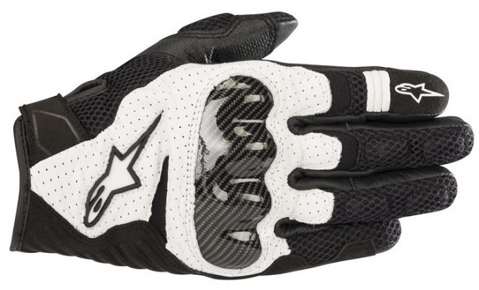 Manusi Moto Barbati Alpinestar SMX-1 V2 Wentylowane Negru / Alb Marimea XL 357051812XL