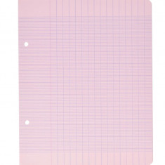 Set 100 foi Clairefontaine 1343C A5+, hartie velina de 90 g m ², culoare roz - RESIGILAT