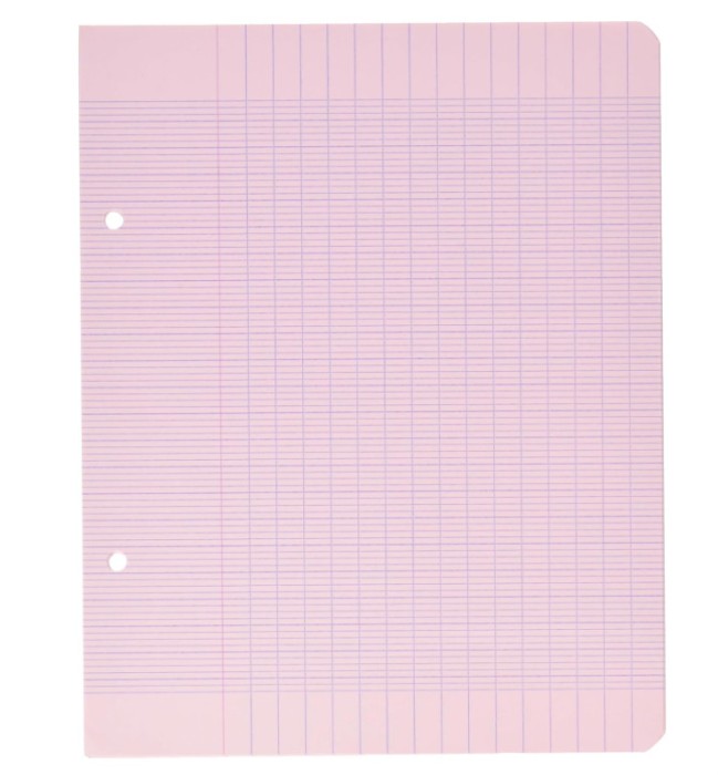 Set 100 foi Clairefontaine 1343C A5+, hartie velina de 90 g m &sup2;, culoare roz - RESIGILAT