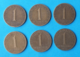Moneda veche Austria Lot x 6 piese 1 Shilling - ani diferiti ( 1959 - 1972 ), Europa, Alpaca
