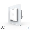 Intrerupator Simplu Cap Scara / Cruce cu Touch LIVOLO cu Rama din Sticla - Protocol Zigbee EC SmartElectro IntelligentHouse
