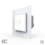 Cumpara ieftin Intrerupator Simplu Cap Scara / Cruce cu Touch LIVOLO cu Rama din Sticla - Protocol Zigbee EC SmartElectro IntelligentHouse