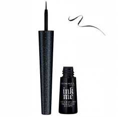 Tus de ochi cu sclipici Rimmel London Ink Me Eye Body Liner, 002 Glitter Black foto