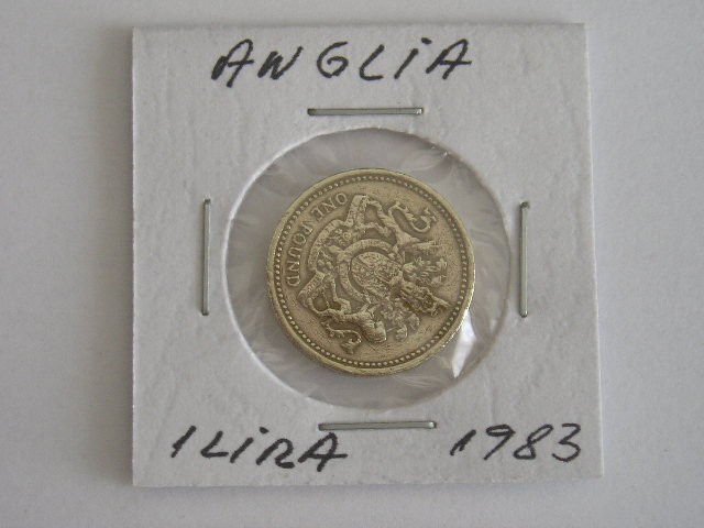 M3 C50 - Moneda foarte veche - Anglia - o lira sterlina - 1983