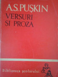 A. S. Puskin - Versuri si proza (1965)