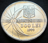 Moneda 500 LEI - ROM&Acirc;NIA, anul 1999 *cod 3642 A = A.UNC SACULET BNR ECLIPSA