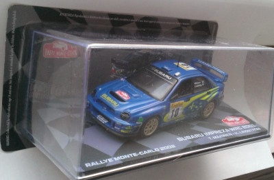 Macheta Subaru Impreza WRC MK2 Rally Monte Carlo 2002 - IXO/Altaya Raliu 1/43 foto