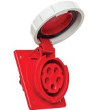 Priza trifazica 5 poli 16A 3P+N+E 6h incastrata oblica ST CEE 380V IP67, METE