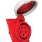 Priza trifazica 5 poli 16A 3P+N+E 6h incastrata oblica ST CEE 380V IP67