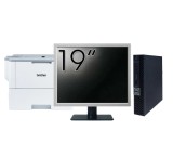 Calculator Second Hand DELL OptiPlex 5070 Mini, Intel Pentium Gold G5600T 3.30GHz, 8GB DDR4, 256GB SSD + Monitor 19&amp;quot; + Imprimanta Brother HL-L630
