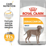 Royal Canin Maxi Dermacomfort hrană uscată c&acirc;ine, prevenirea iritațiilor pielii, 12kg