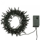 Instalatie De Craciun, Lumini Alb, 100 LED, Fir Verde