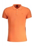 Tricou polo barbati, cu mini logo brodat, Regular fit, Portocaliu (Marime: 2XL), Norway